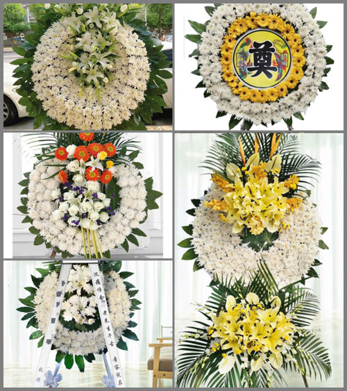 四川成都大邑县新场镇石虎村花圈速递